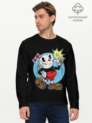 Мужской лонгслив базовый / CUPHEAD | КАПХЕД