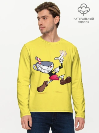 Мужской лонгслив базовый / CUPHEAD|