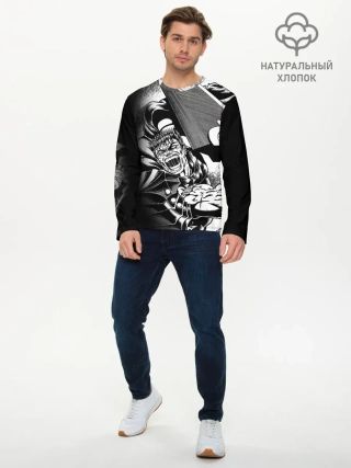 Мужской лонгслив базовый / Берсерк ярость