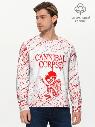 Мужской лонгслив базовый / cannibal corpse