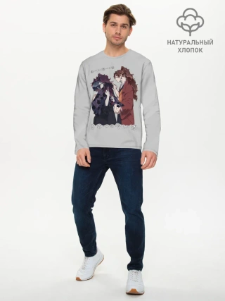 Мужской лонгслив базовый / Клинок, рассекающий демонов