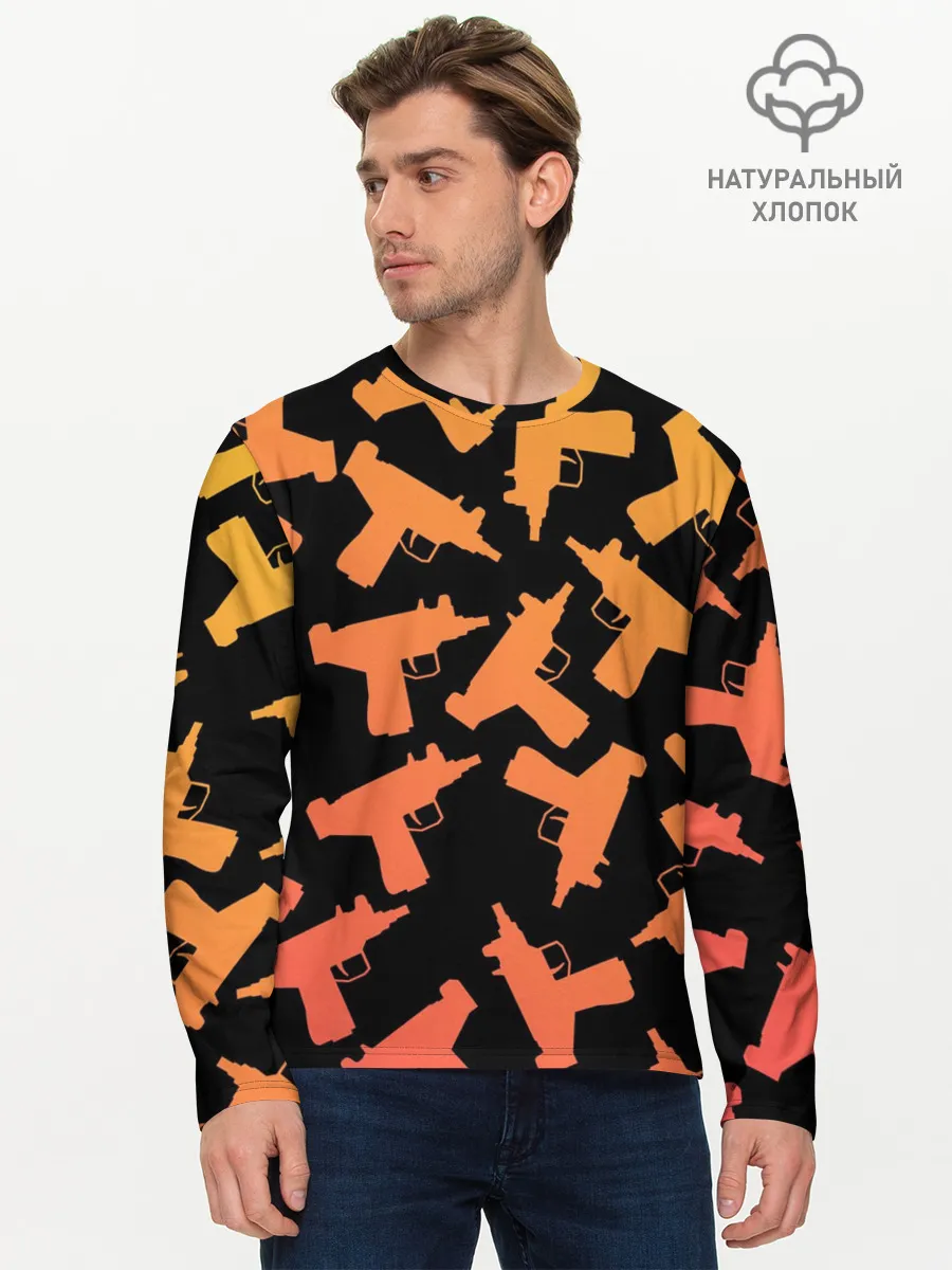 Мужской лонгслив базовый / Узи