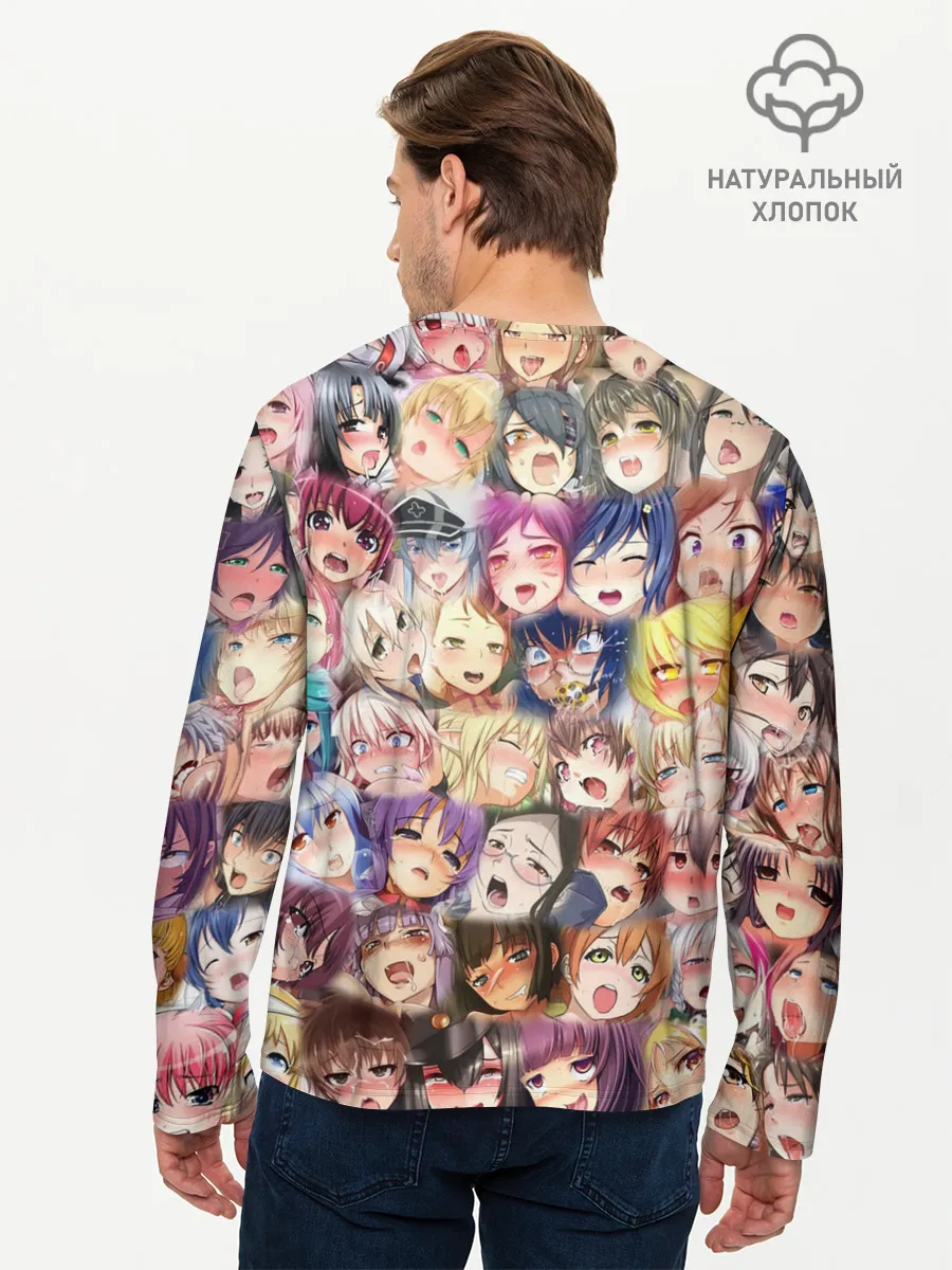 Мужской лонгслив базовый / KAGUYA AHEGAO | КАГУЯ АХЕГАО