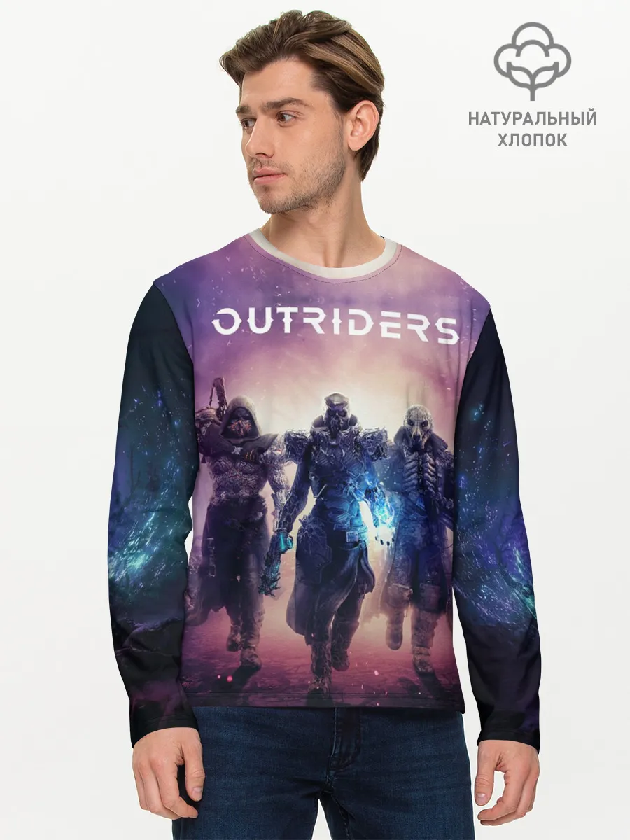 Мужской лонгслив базовый / Outriders