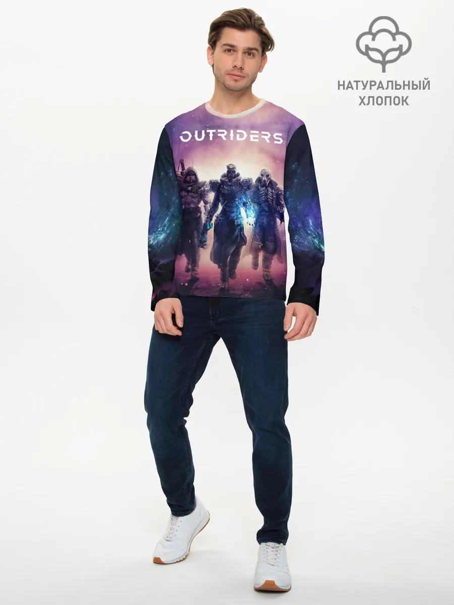 Мужской лонгслив базовый / Outriders