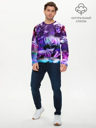 Мужской лонгслив базовый / Ретро Рейв Гуль