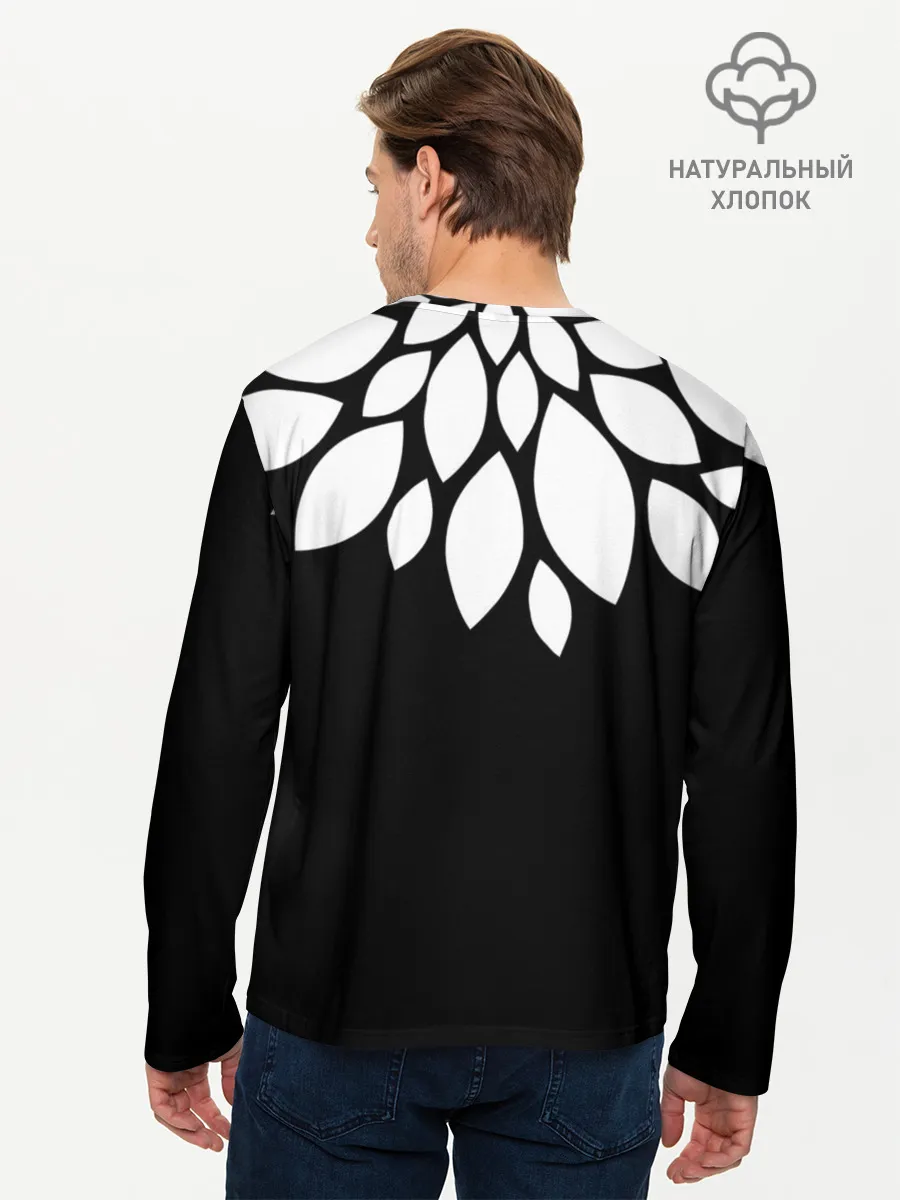 Мужской лонгслив базовый / Лепестки
