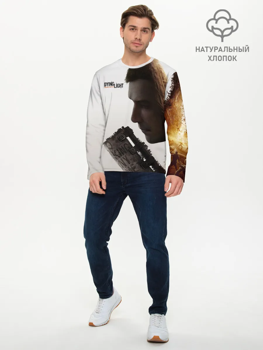 Мужской лонгслив базовый / Даинг лайт