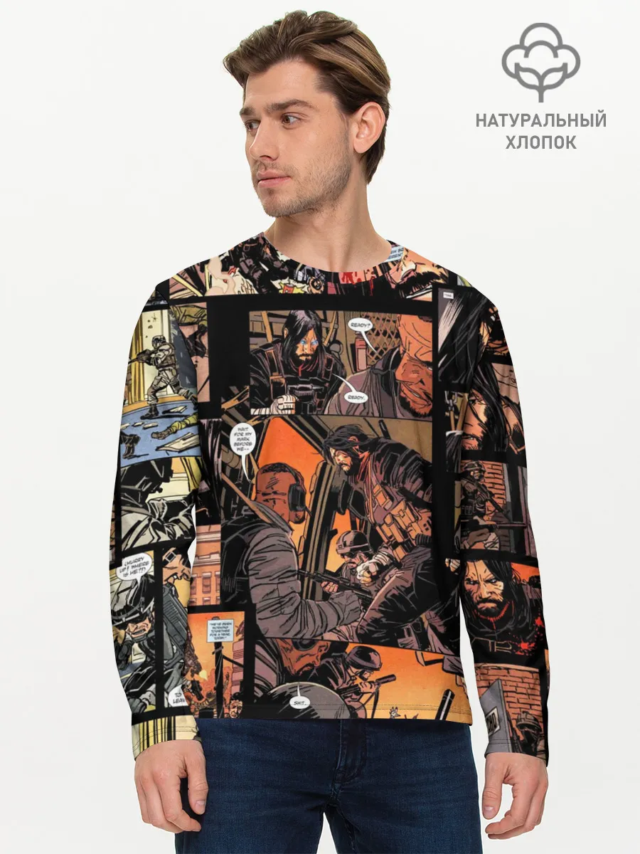 Мужской лонгслив базовый / BRZRKR