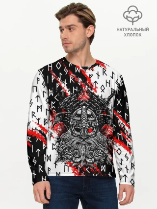 Мужской лонгслив базовый / БОГ ОДИН