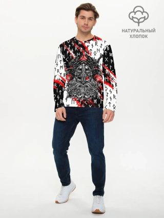 Мужской лонгслив базовый / БОГ ОДИН