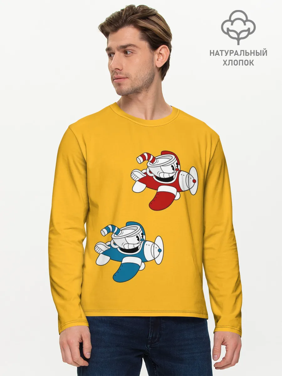 Мужской лонгслив базовый / CUPHEAD