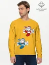 Мужской лонгслив базовый / CUPHEAD