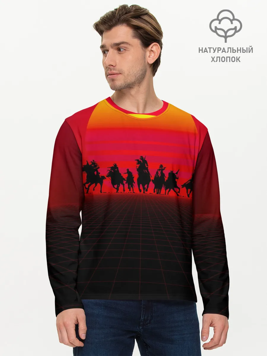 Мужской лонгслив базовый / read dead
