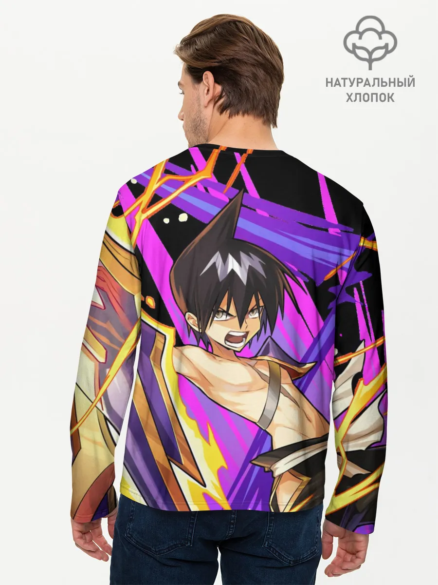 Мужской лонгслив базовый / Шаман Кинг