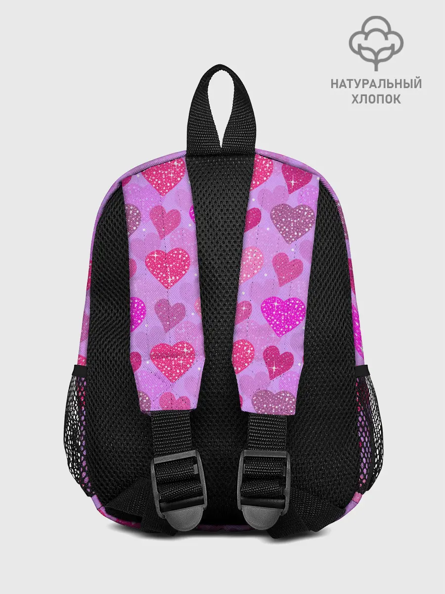 Рюкзак детский / Розовые сердечки