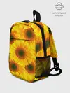 Рюкзак детский / Принт подсолнухи желтый
