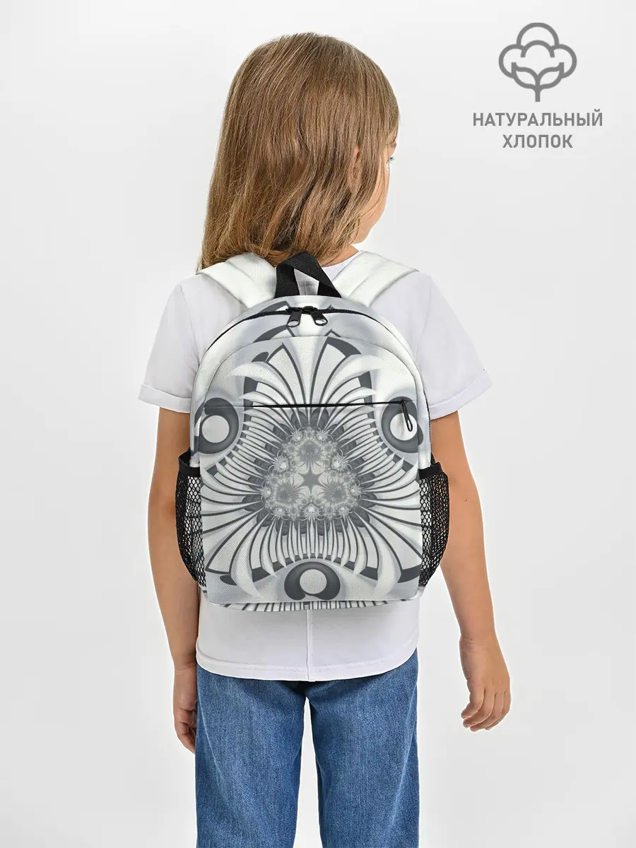 Рюкзак детский / Серая абстракция