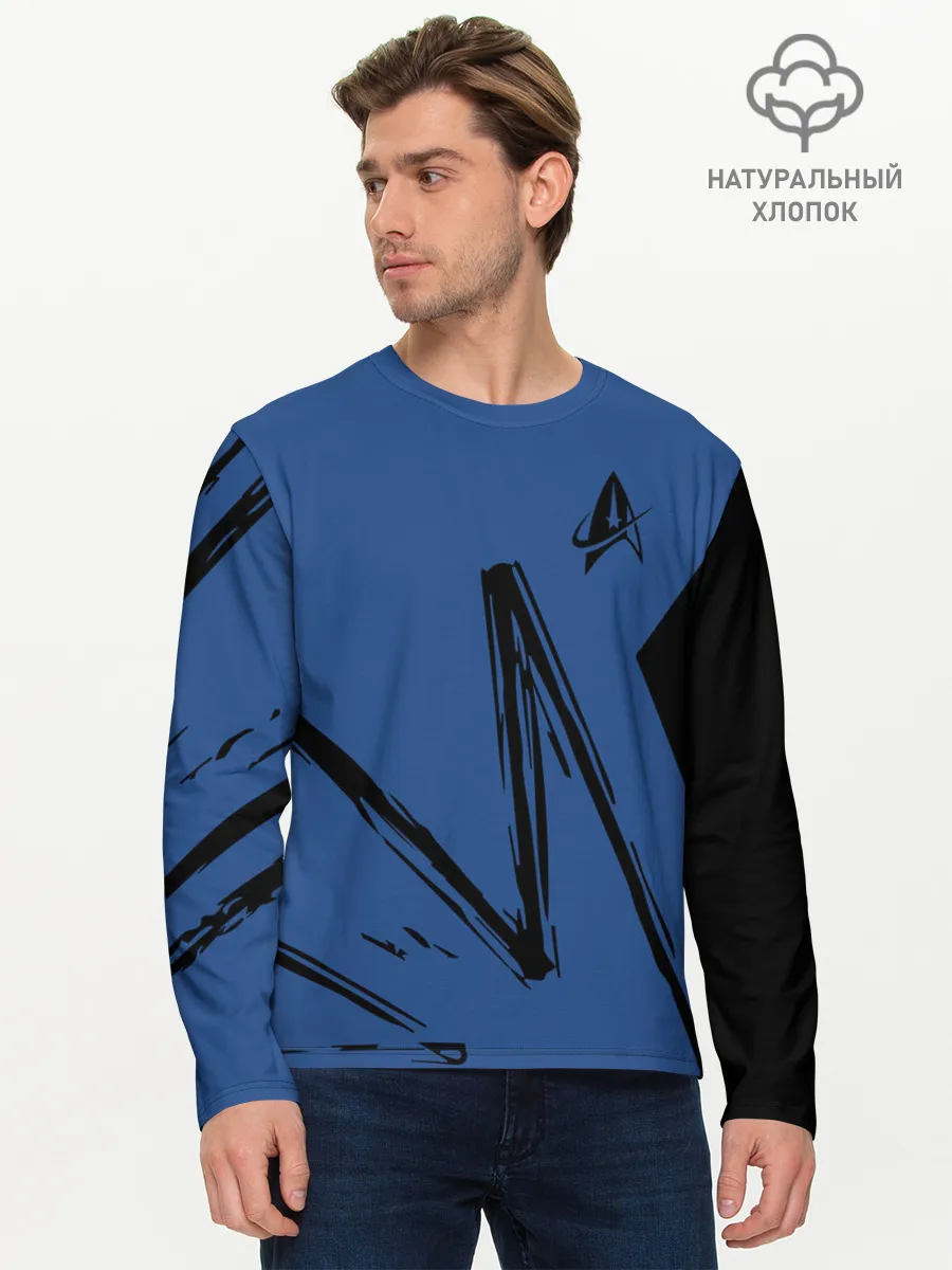 Мужской лонгслив базовый / Star Trek