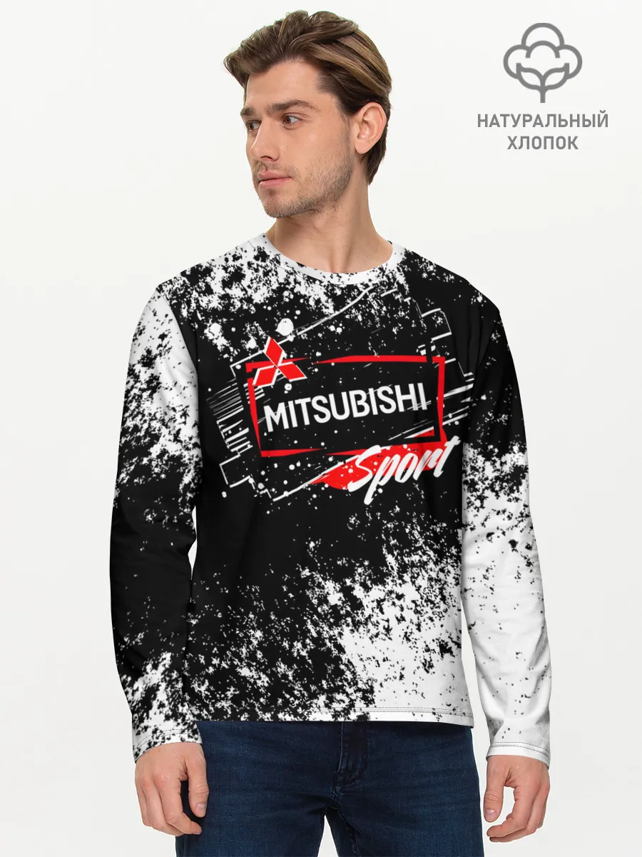 Мужской лонгслив базовый / Mitsubishi SPORT