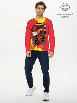 Мужской лонгслив базовый / The Flash