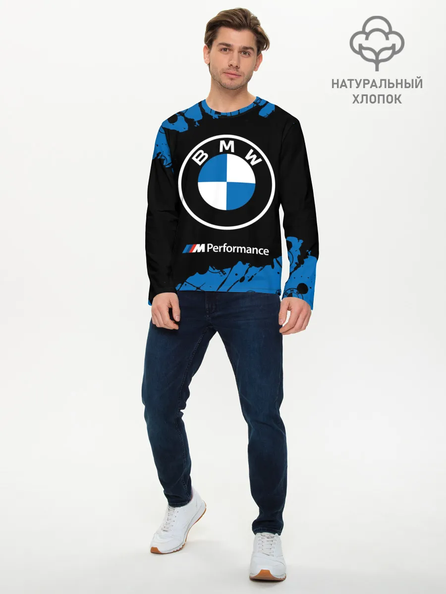 Мужской лонгслив базовый / BMW / БМВ