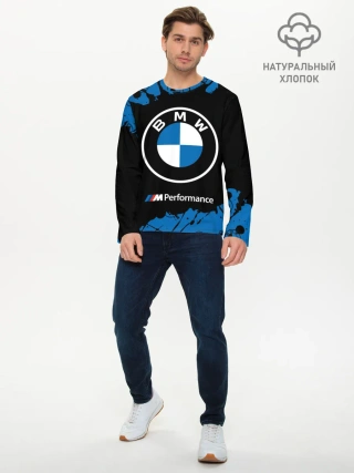 Мужской лонгслив базовый / BMW / БМВ