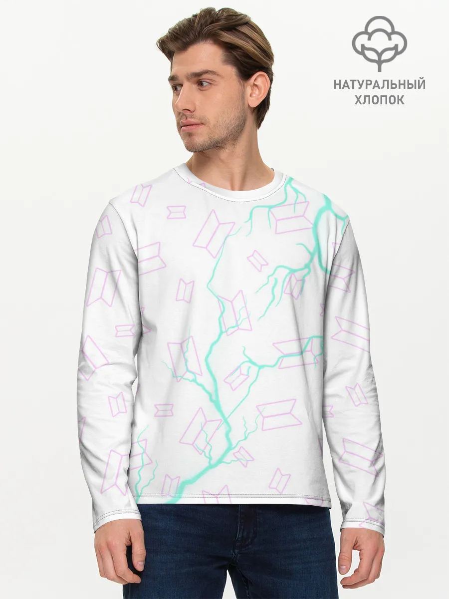 Мужской лонгслив базовый / BTS / БТС