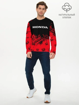 Мужской лонгслив базовый / HONDA / ХОНДА