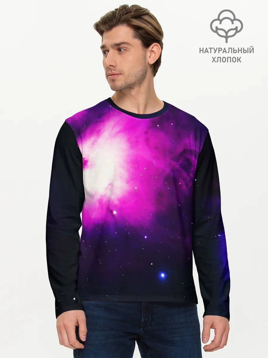 Мужской лонгслив базовый / Space