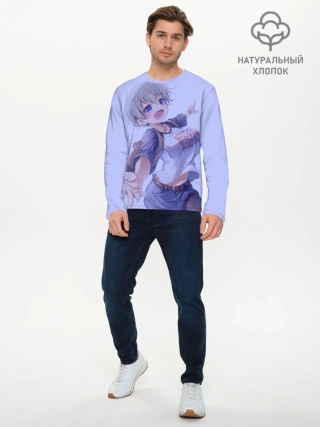 Мужской лонгслив базовый / Хана Удзаки