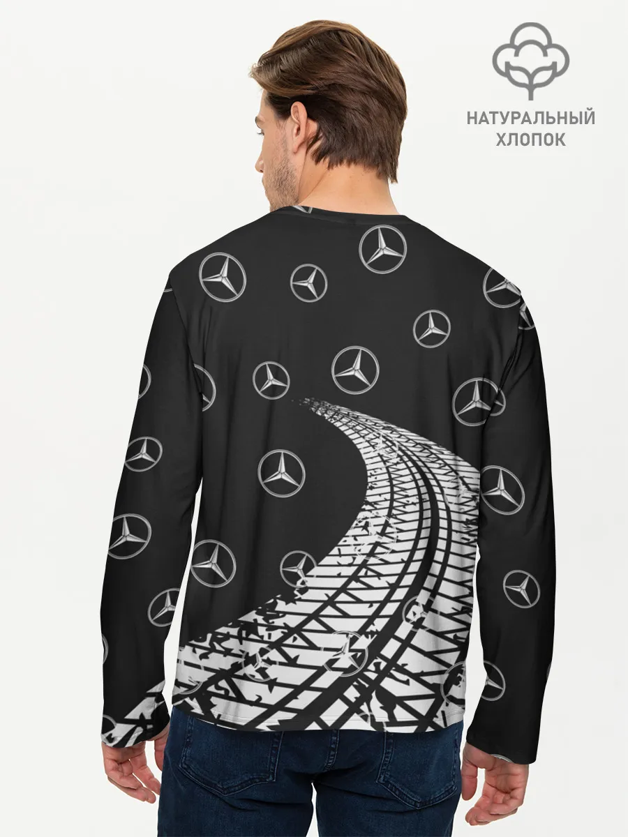 Мужской лонгслив базовый / MERCEDES / МЕРСЕДЕС