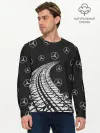 Мужской лонгслив базовый / MERCEDES / МЕРСЕДЕС