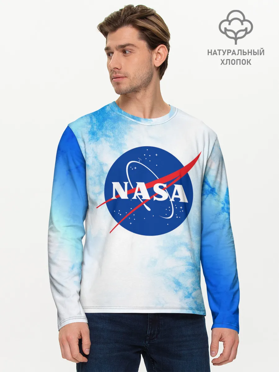 Мужской лонгслив базовый / NASA / НАСА