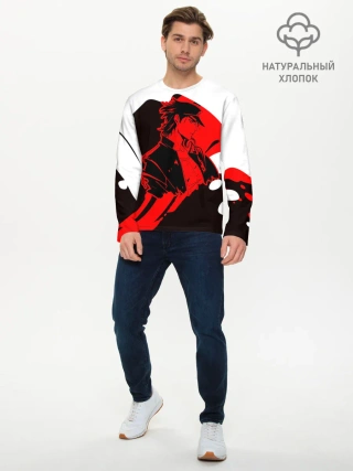 Мужской лонгслив базовый / Приключения ДжоДжо