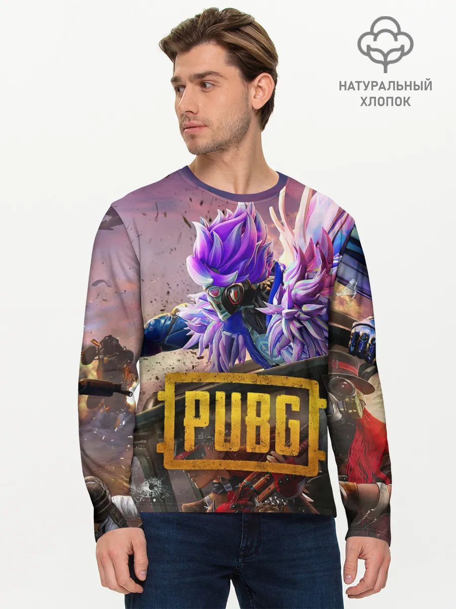 Мужской лонгслив базовый / PUBG