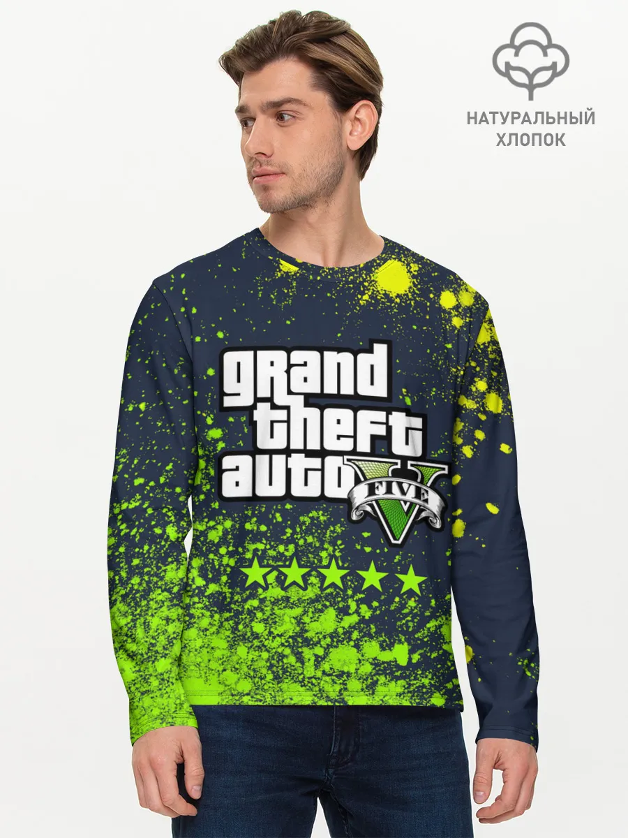 Мужской лонгслив базовый / GTA 5 / ГТА 5