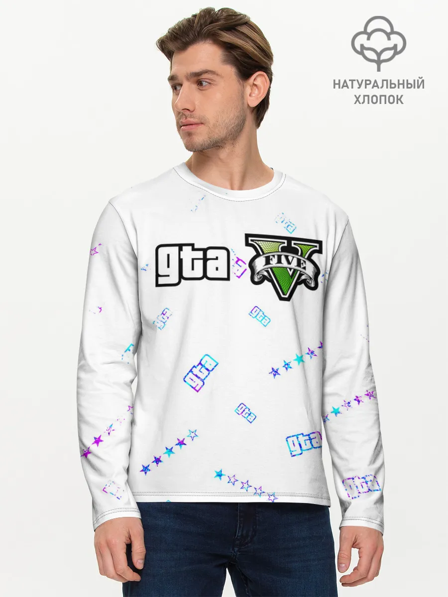 Мужской лонгслив базовый / GTA 5 / ГТА 5