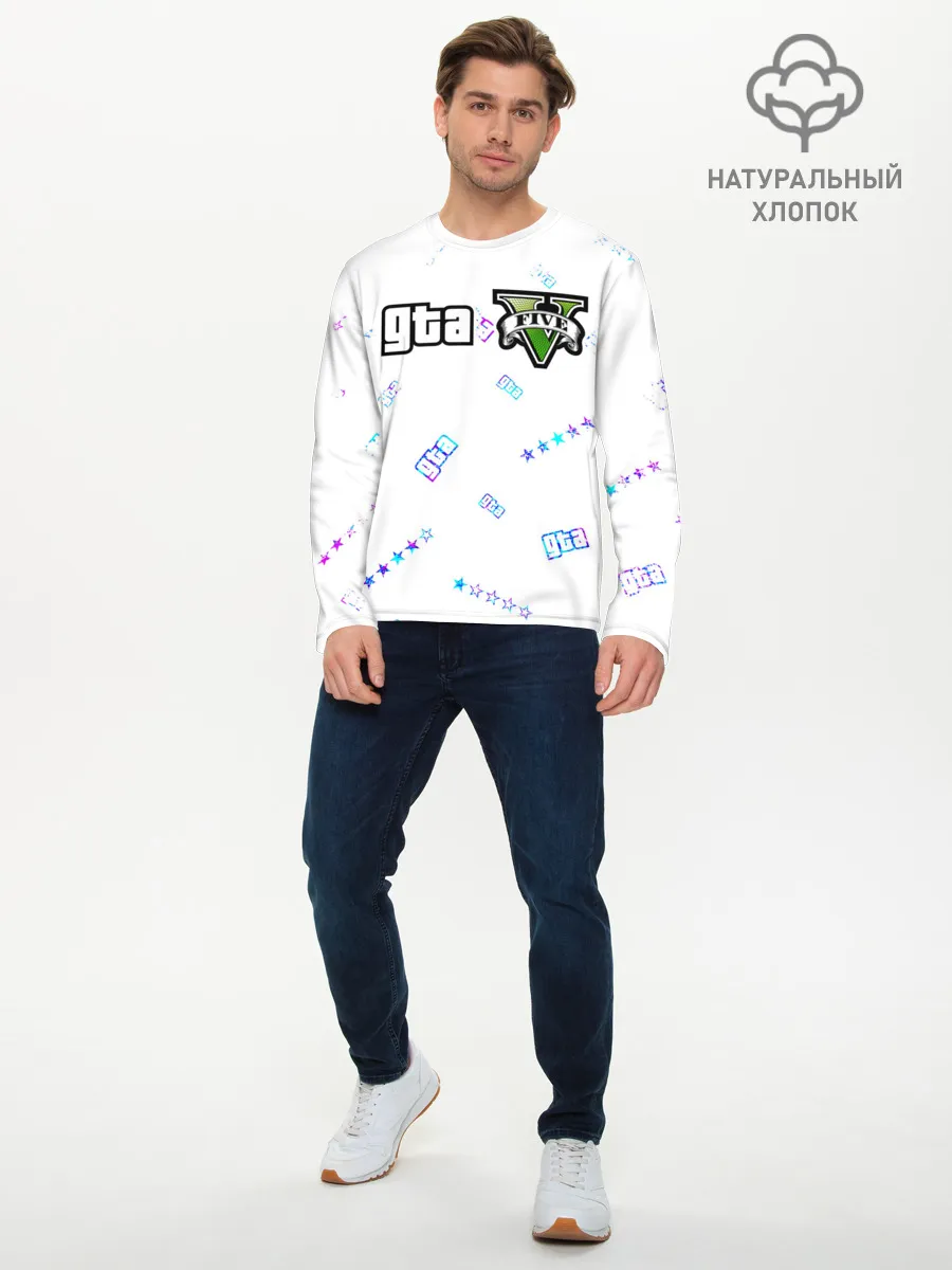 Мужской лонгслив базовый / GTA 5 / ГТА 5