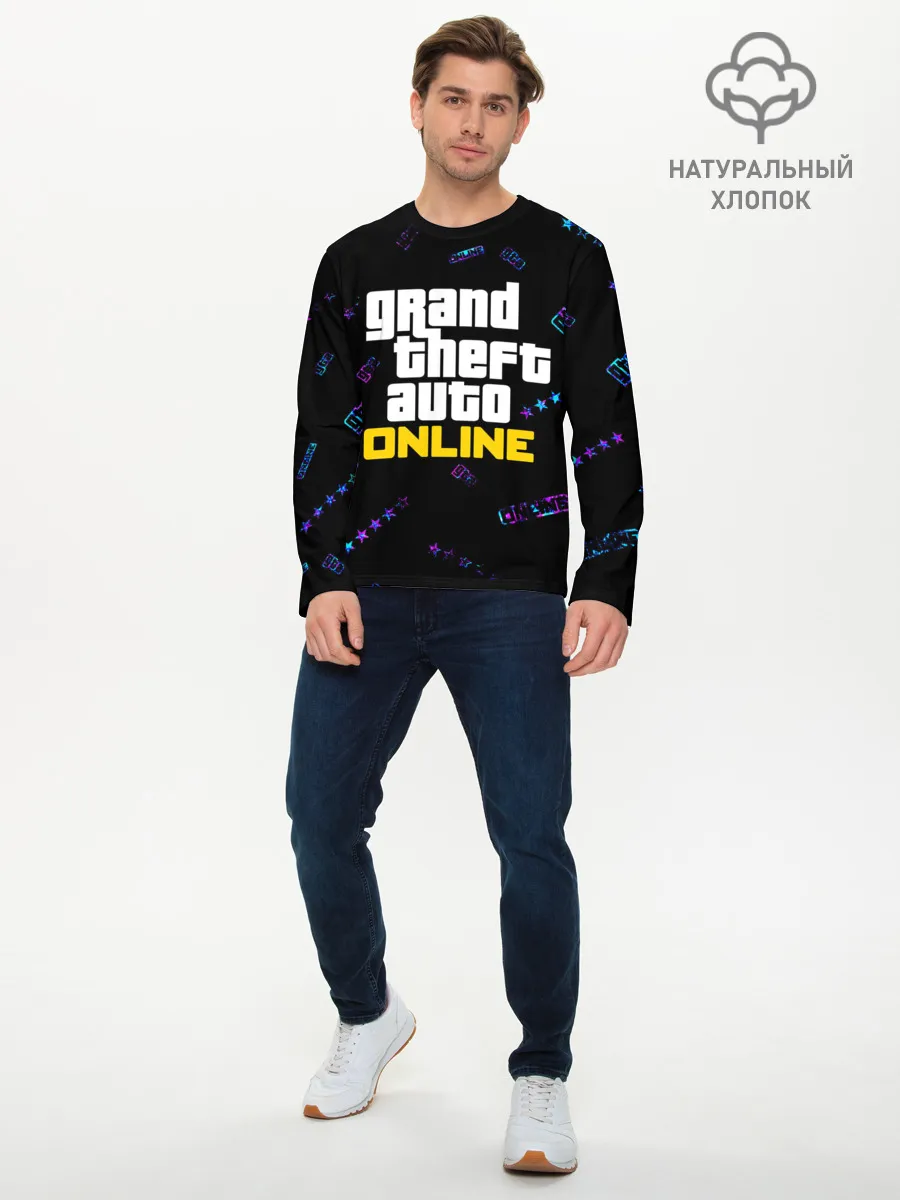 Мужской лонгслив базовый / GTA ONLINE / ГТА ОНЛАЙН