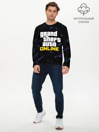 Мужской лонгслив базовый / GTA ONLINE / ГТА ОНЛАЙН
