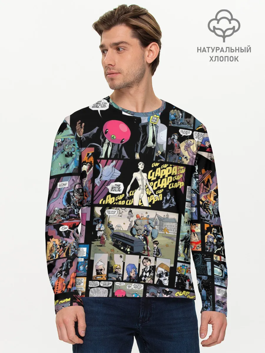 Мужской лонгслив базовый / Академия Амбрелла