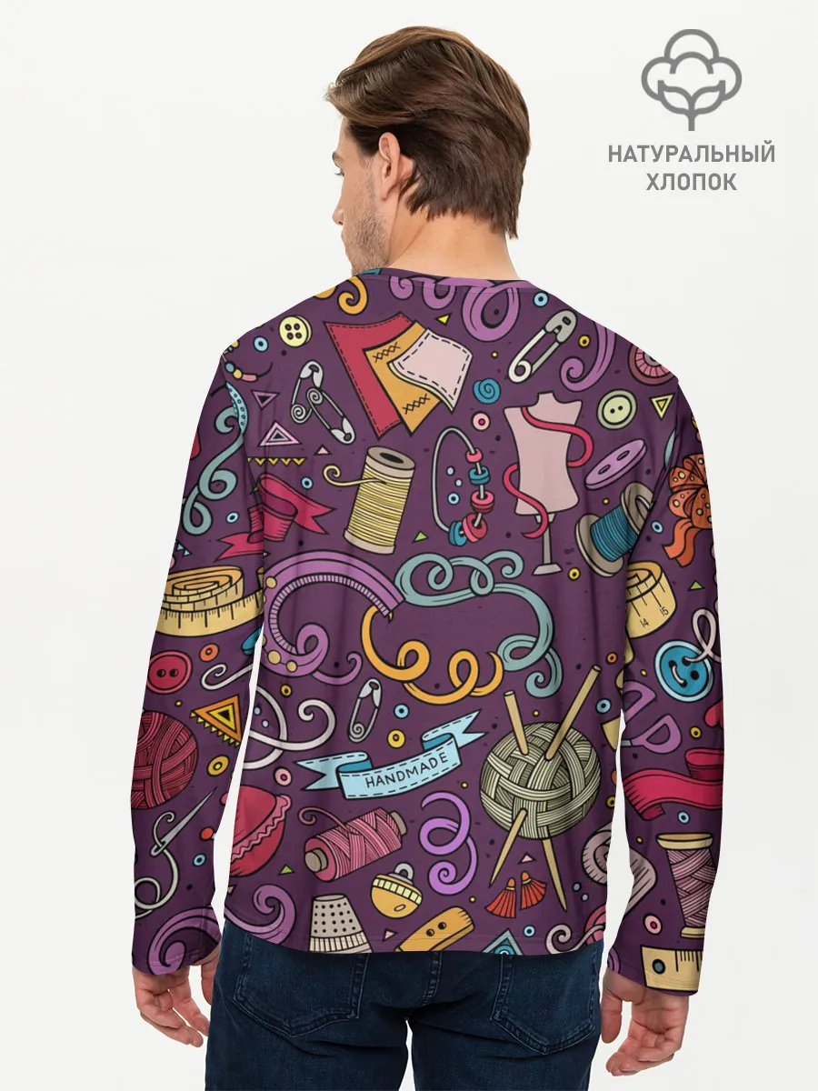 Мужской лонгслив базовый / шитье