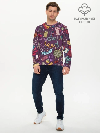 Мужской лонгслив базовый / шитье