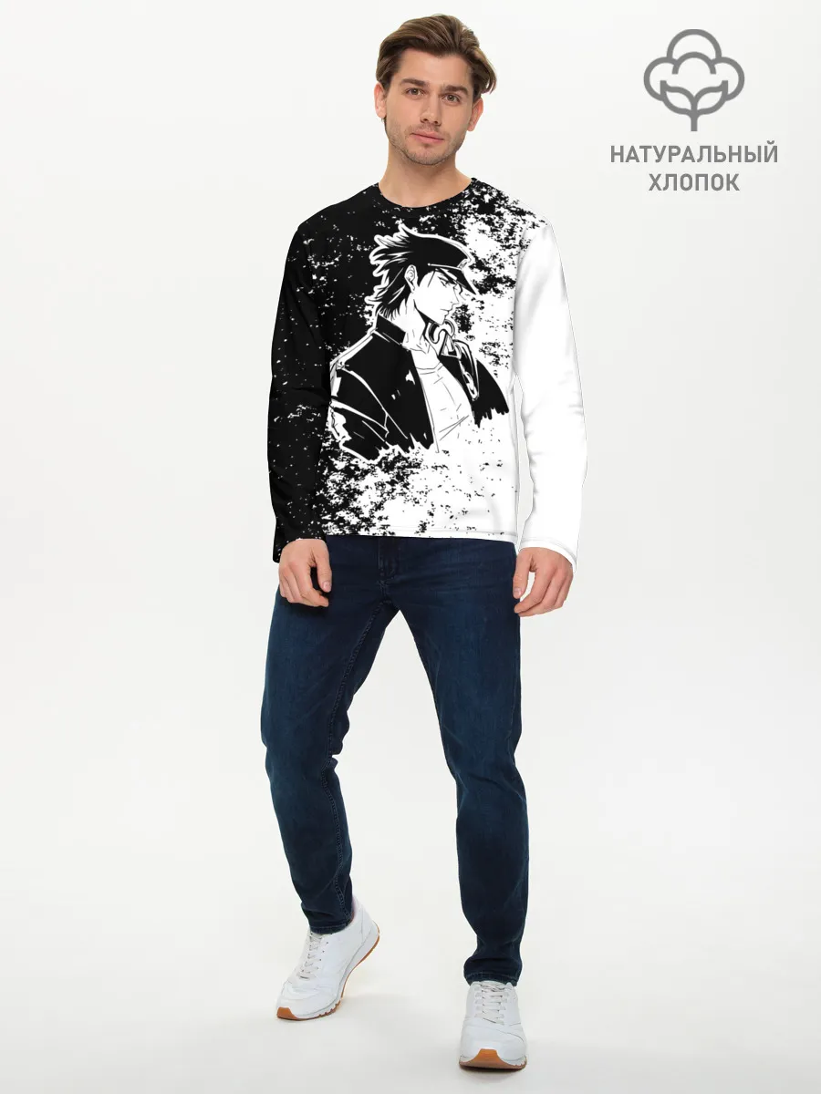 Мужской лонгслив базовый / Приключения ДжоДжо