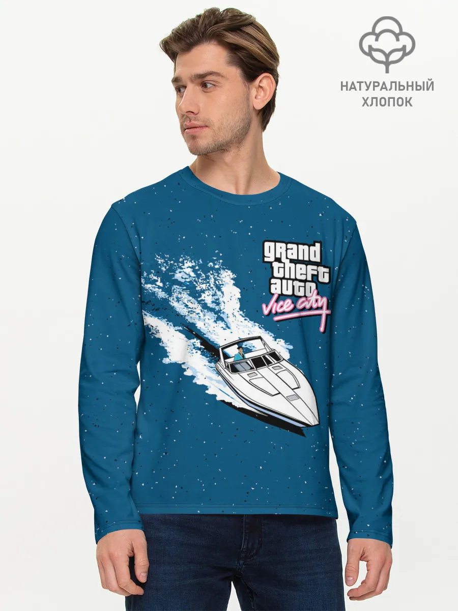 Мужской лонгслив базовый / GTA Vice City
