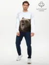 Мужской лонгслив базовый / Bear