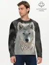 Мужской лонгслив базовый / Волк