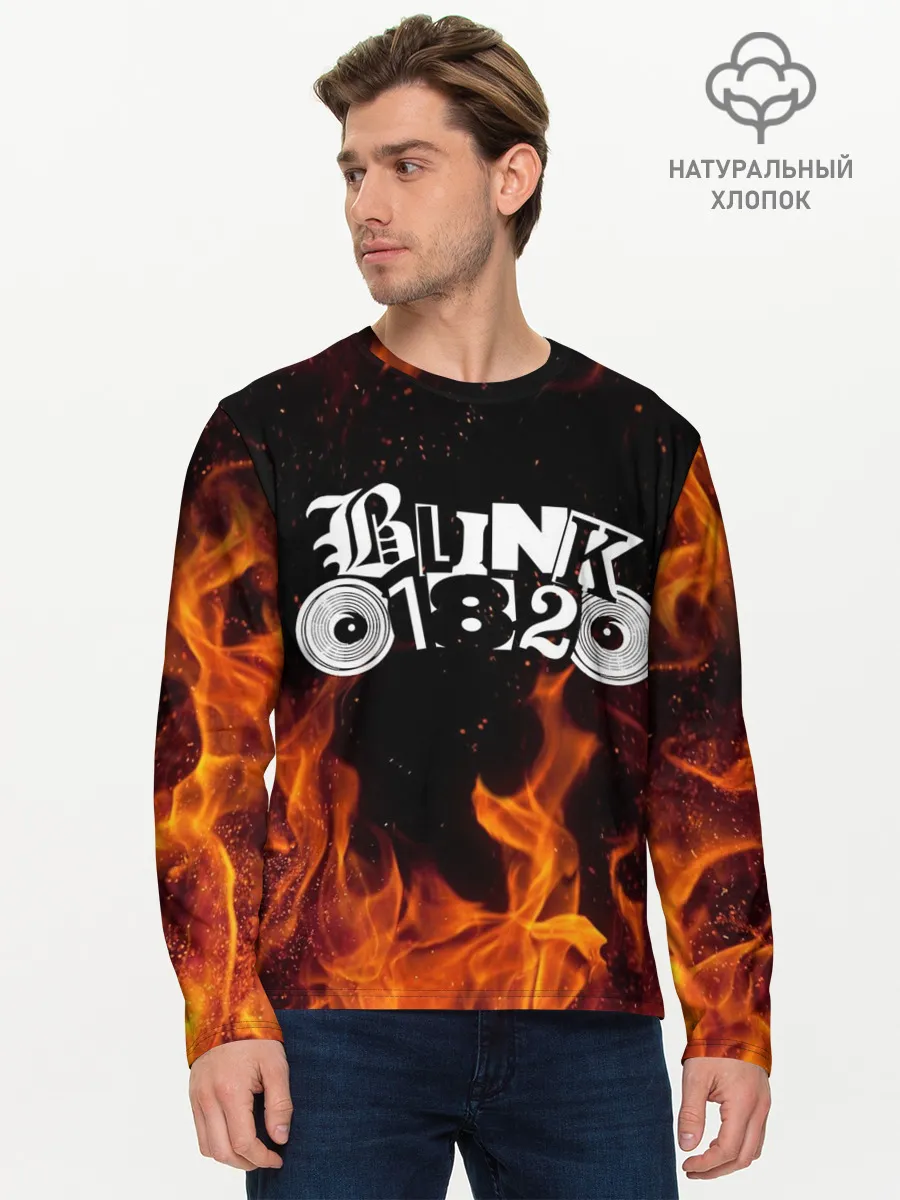 Мужской лонгслив базовый / Blink 182