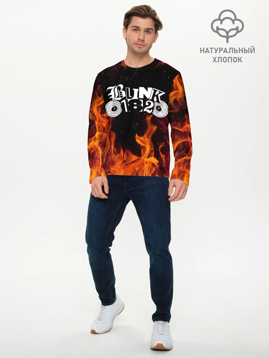 Мужской лонгслив базовый / Blink 182